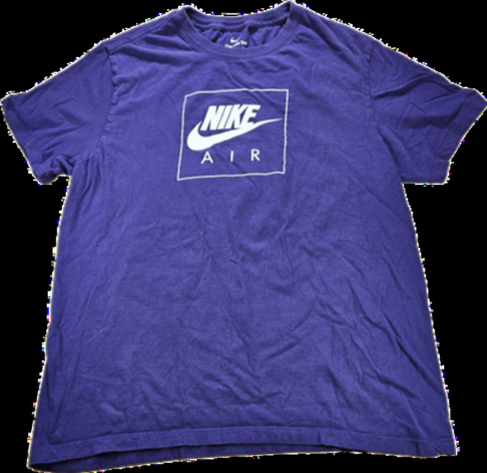 Nike T-Shirt Women's Purple Large Short Sleeve Graphic Tee Cotton Blend